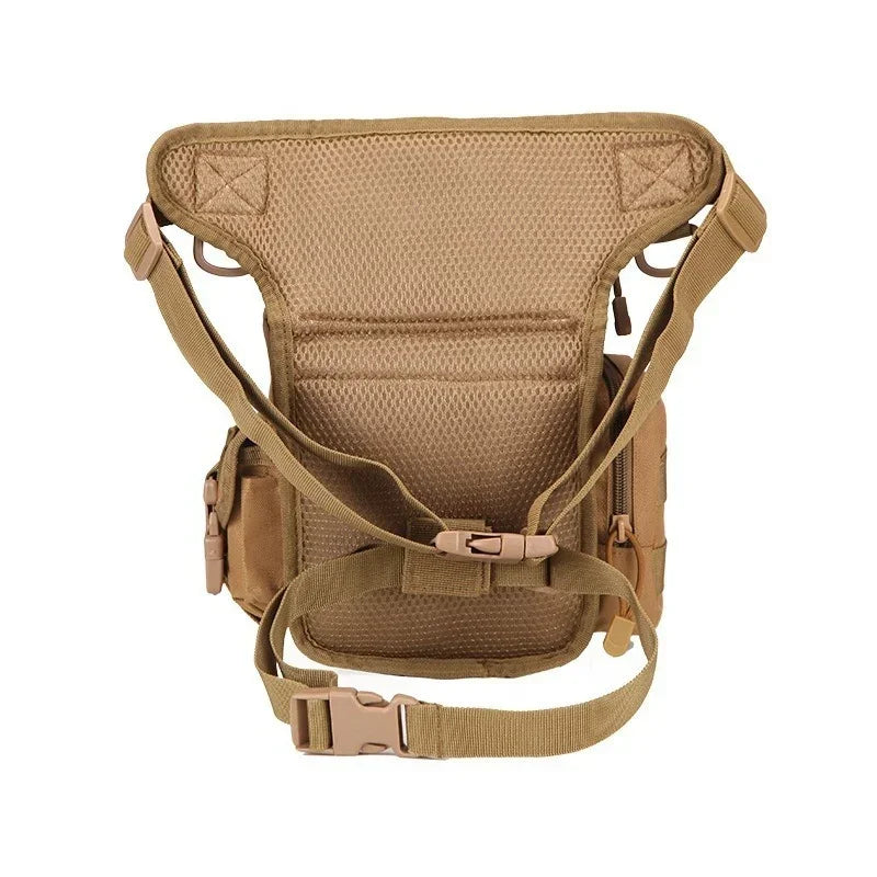 Men Waist Fanny Pack Leg Bag Military Tactical Motorcycle Rider Camera Sports Travel Nylon Male Bum Hip Belt Thigh Fanny Bags