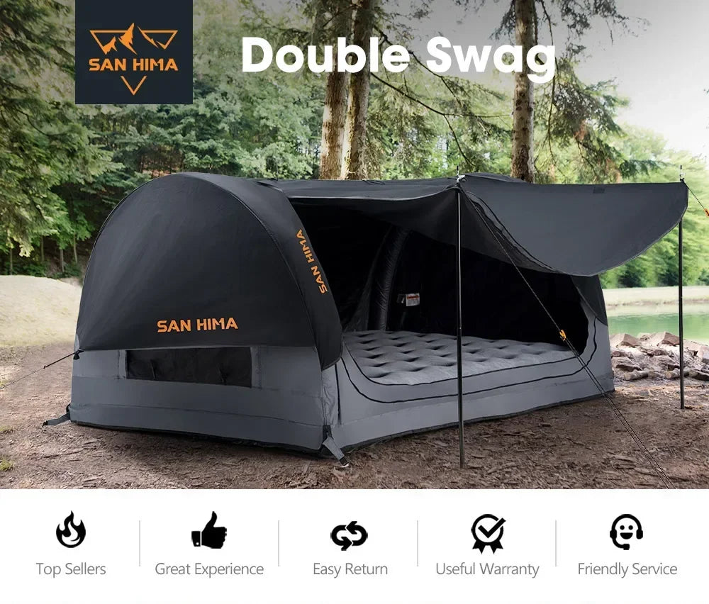 San Hima Double Air Swag — 2 Person Inflatable Swag Tent with Air Mattress