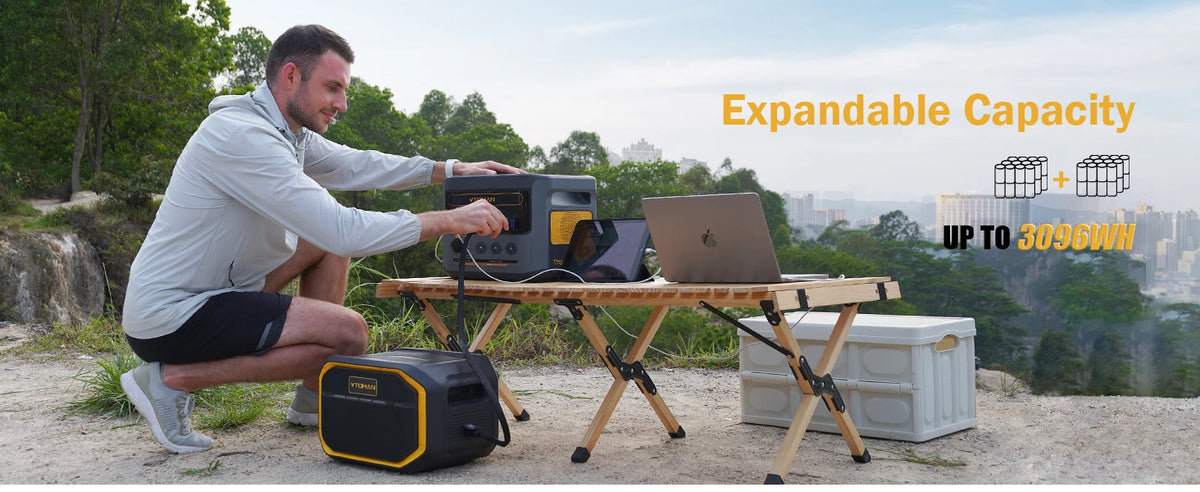 VTOMAN FlashSpeed 1500 Portable Power Station ,1548Wh LiFePO4 Battery Sine Wave