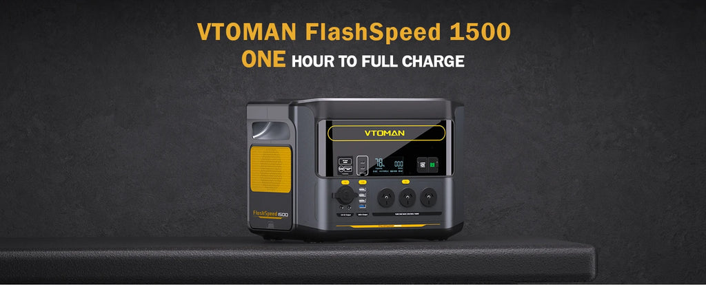 VTOMAN FlashSpeed 1500 Portable Power Station ,1548Wh LiFePO4 Battery Sine Wave