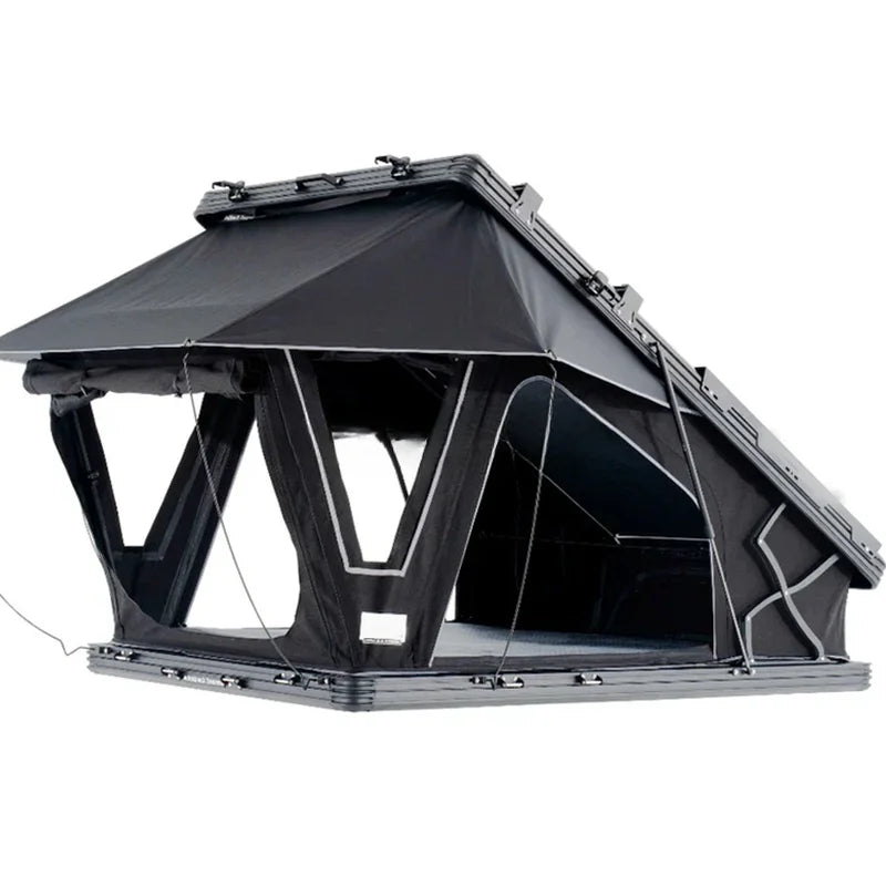 FDD ABS Hard Shell 4-Person Roof Top Tent with Solar Panel