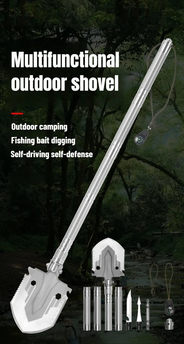 Multifunctional Shovel Folding Military Shovel Outdoor Survival Supplies Set Garden Tools Camping Accessories