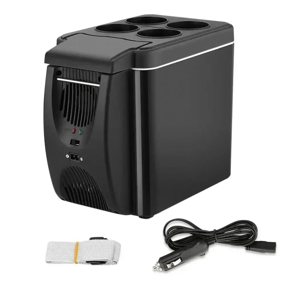 FDD 6L Car Refrigerator Mini Fridge Portable Freezer 12V DC Plug In Cooler