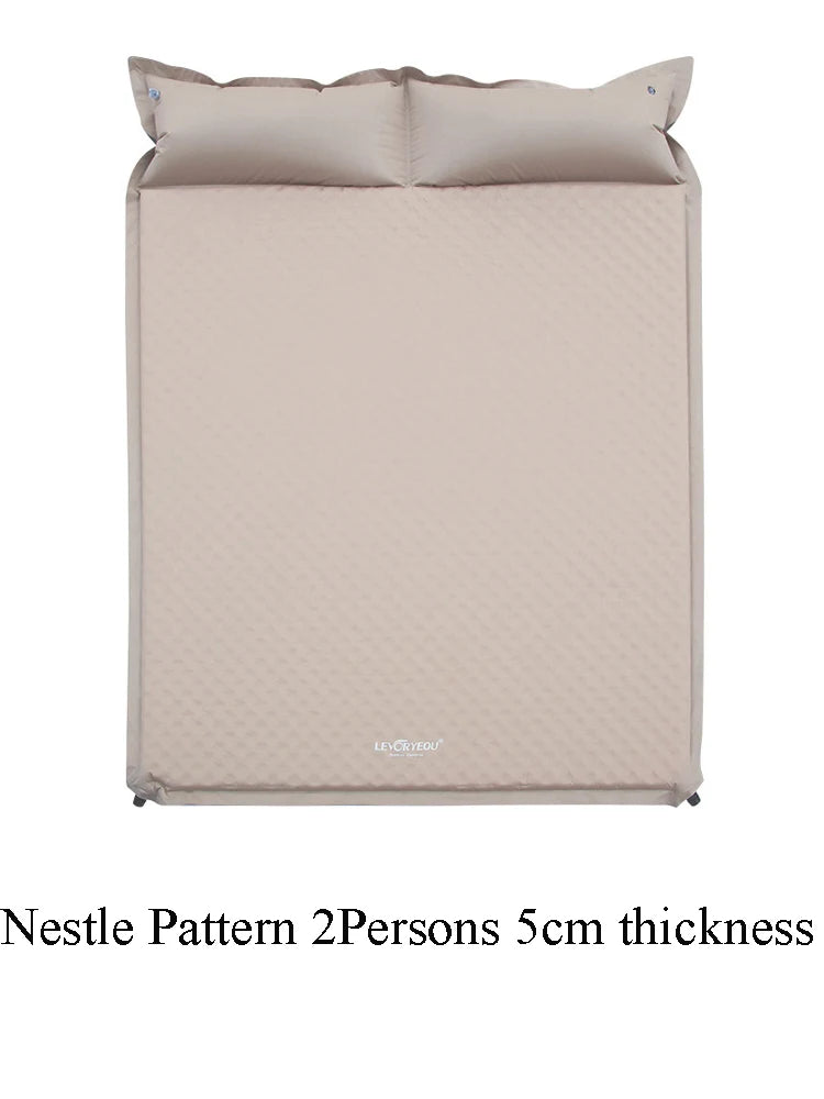 Self-Inflating Camping Mattress - 5cm Thick Sleeping Pad (1-3 Person)