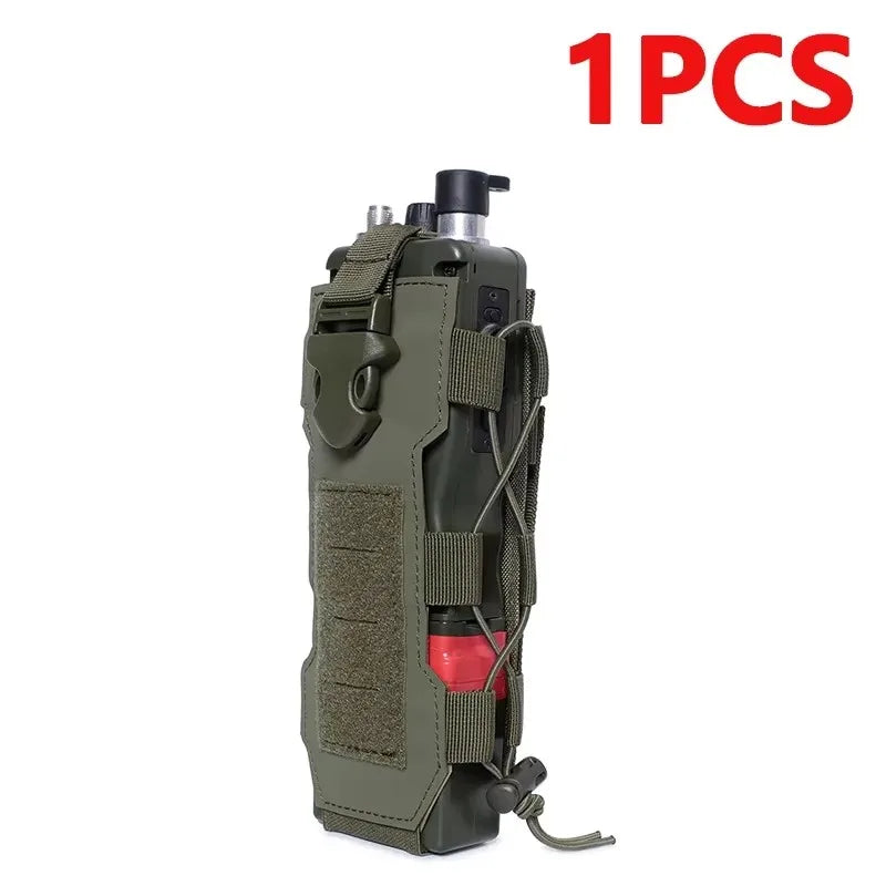 Tactical Molle Water Bottle Pouch Bag Military Outdoor Travel Hiking Drawstring Water Bottle Holder, Kettle Carrier Bag, 1-3Pcs