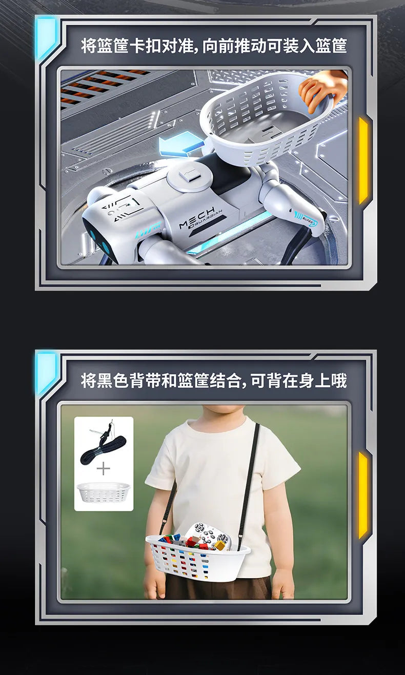 2026 New AI Intelligent Smart Robot Dog Remote Control Toy Programmable With Loading Basket