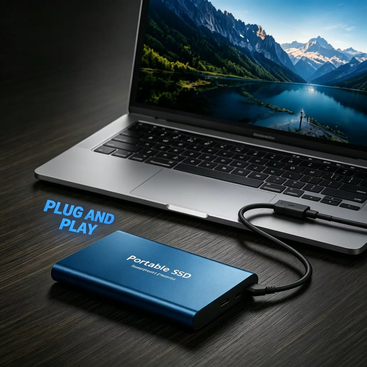 1TB-16TB External SSD Portable Hard Drive USB 3.0 Type-C Fast Storage
