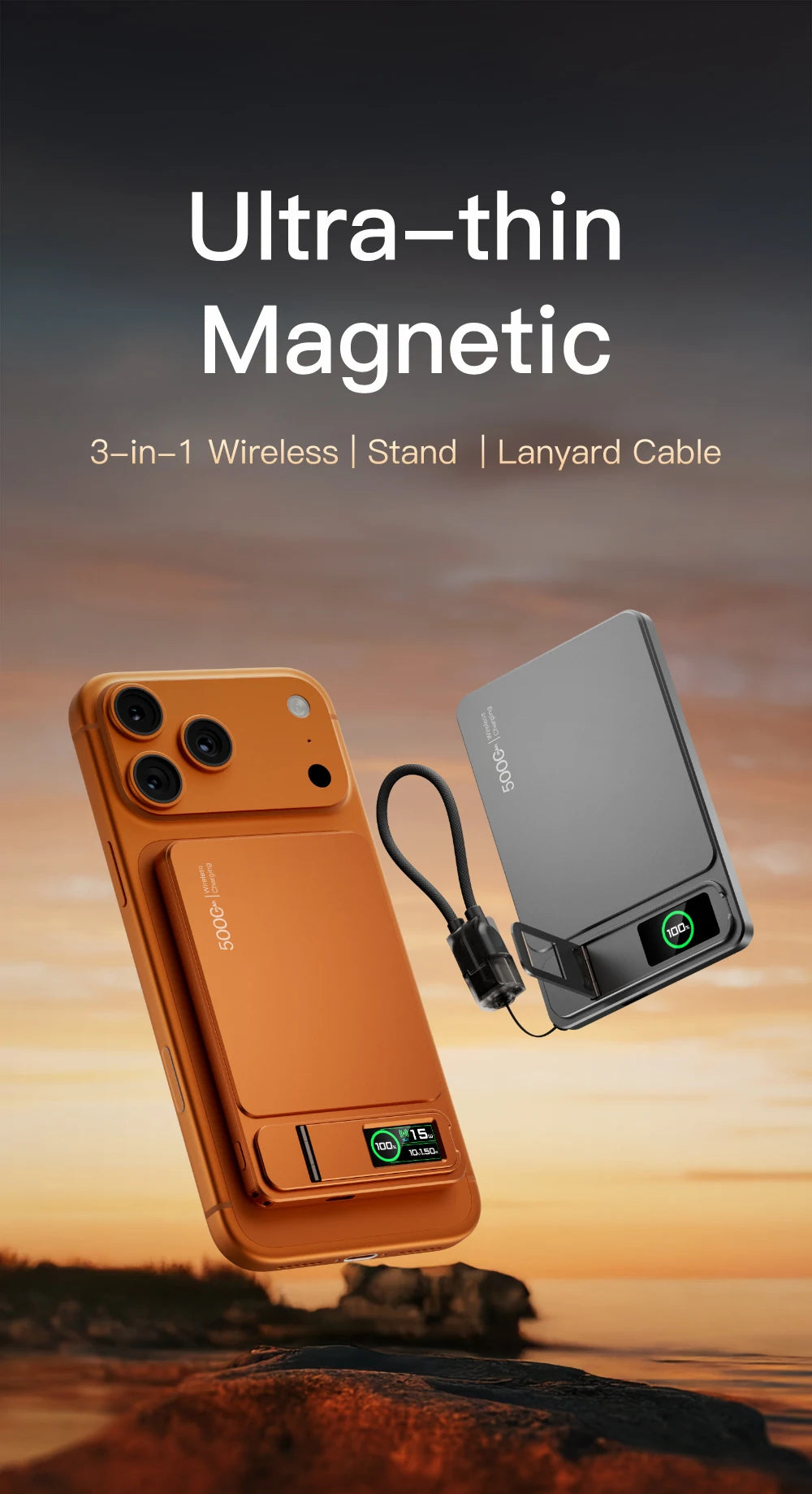 CCC Alloy Original Power Bank For MagSafe Magnetic Wireless 20W Fast Charger Portable External Battery For iPhone 18 17 IWatch