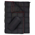 200x140cm Black Large Outdoor Camping Down Cotton Wearable Warmth Blanket, Quilted Poncho Shawl Throw with Storage Bag, Lightweight Warm Camping Quilt for Camping Travel Home Use