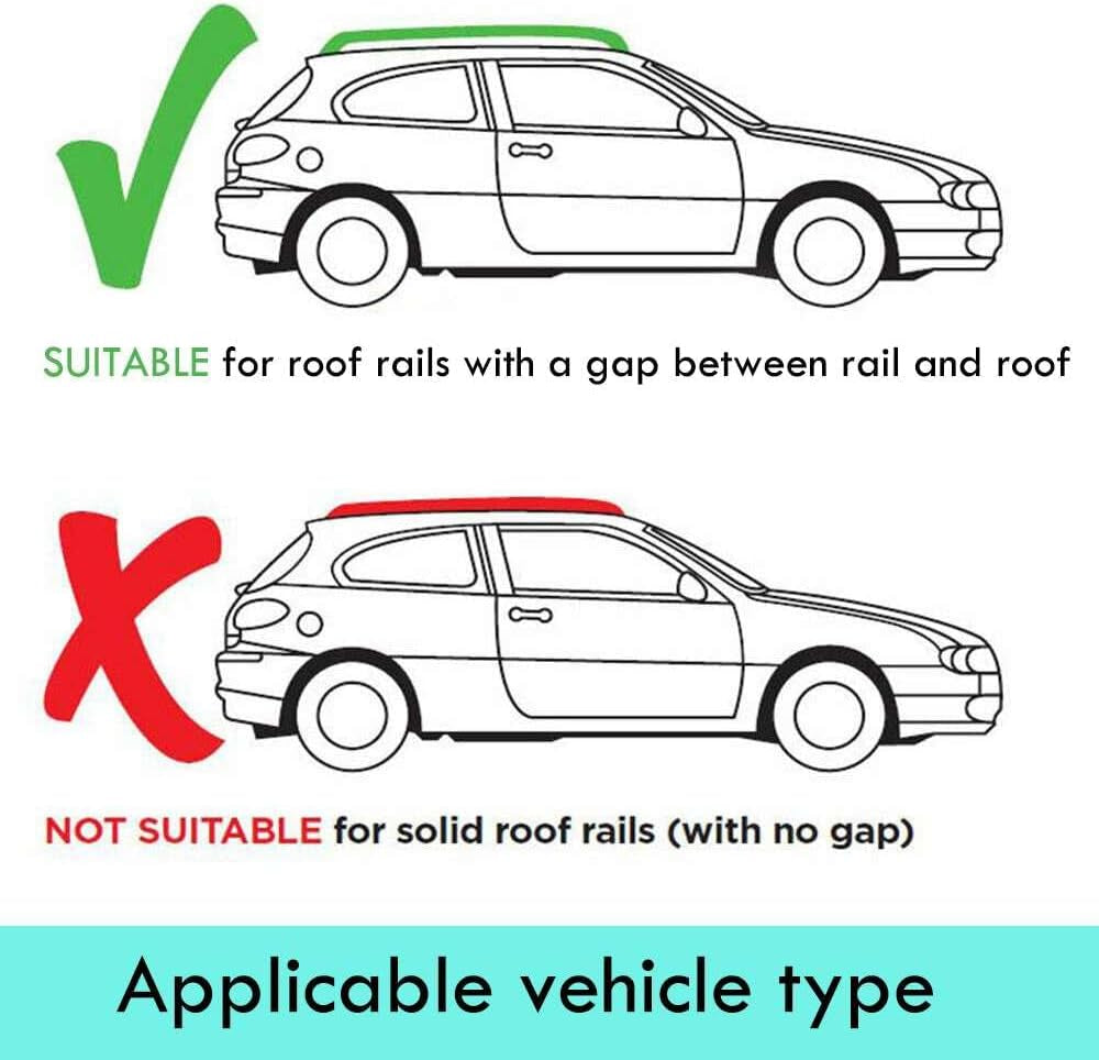 Car Roof Rack Basket Luggage Carrier Vehicle Cargo Rails 140X100Cm Black 150KG
