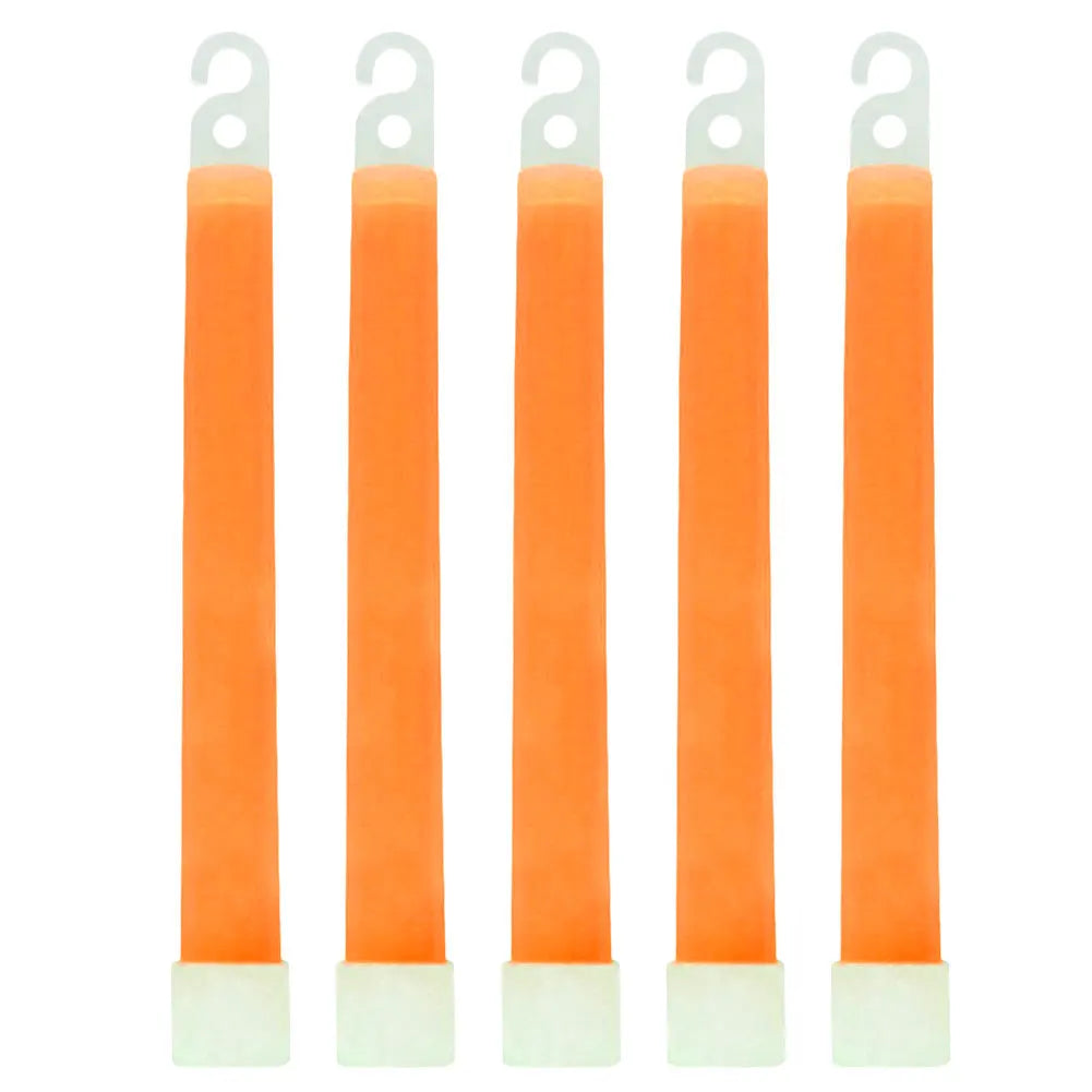 1-50Pcs Glow Sticks with Hook 6 Inch Fluorescence Light for Hiking Camping Outdoor Emergency Concert Party Light Sticks