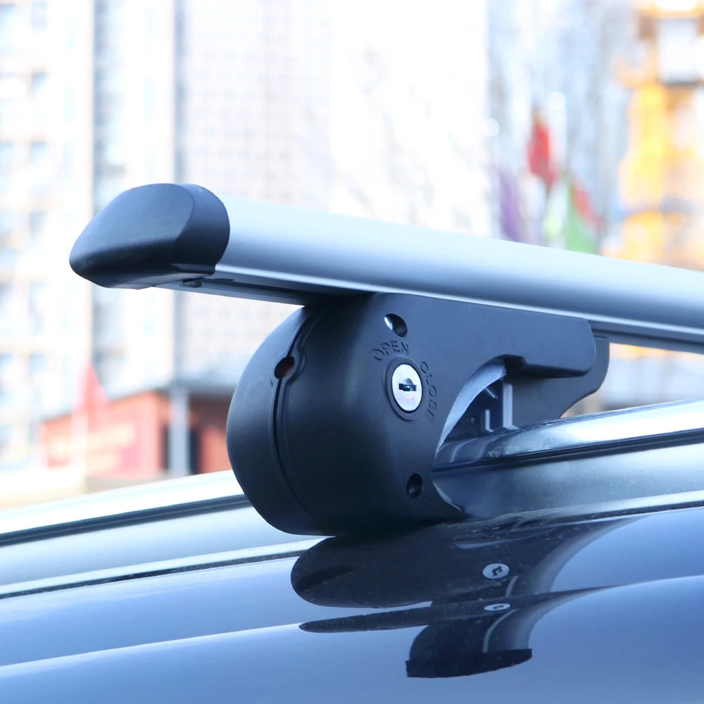 Adjustable Roof Top Cargo Luggage Carrier Universal Smart Aluminum Silver Roof Car Roof Rack