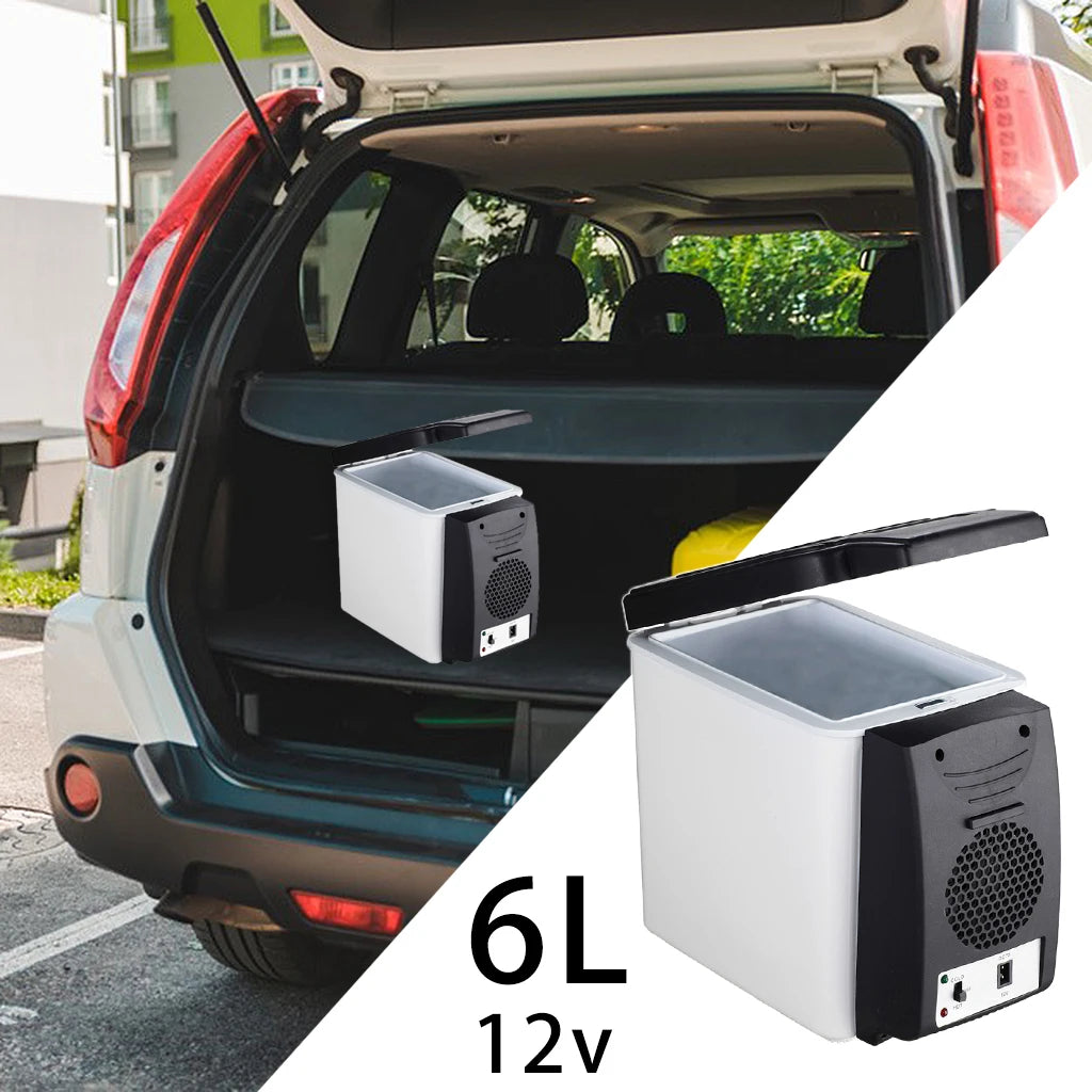 6L Portable Compact Mini Fridge 12V Car Refrigerator Freezer for Camping Traveling Electric Cool Box Summer Outdoor Fridge