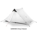 Lanshan 2021 New Version 220Cm Ultralight Camping 2 Person 3 Season 15D Silnylon Rodless Tent
