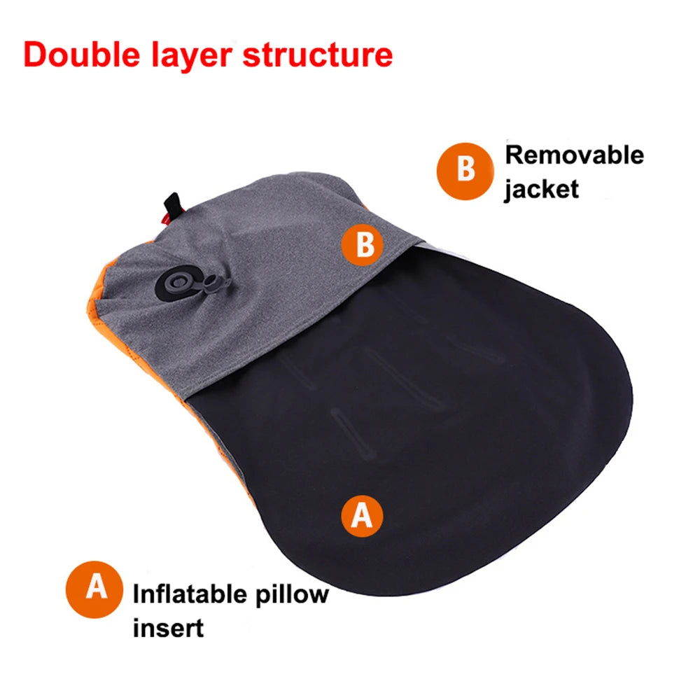 Portable Inflatable Pillow Outdoor Travel Cushion Camp Beach Car Airplane Hotel Foldable Headrest Sleep Tent Use Accessories