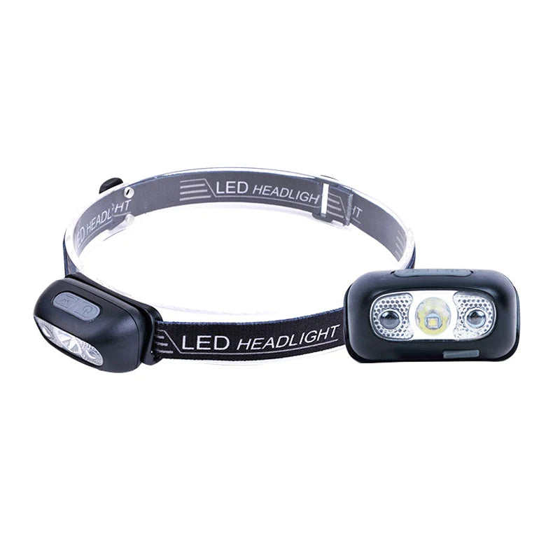 Sensor Headlamps Mini LED Night Fishing Powerful Torch Head Lamp USB Rechargeable Super Bright Adjustable Angle Headlight