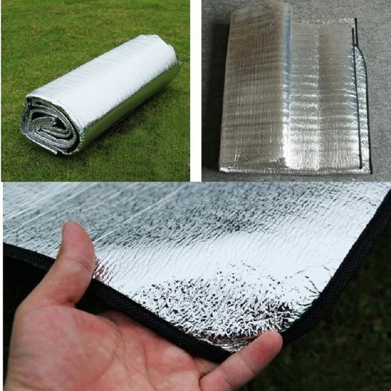 Waterproof Camping Mat Foam Foil Blanket Foldable Tent Sheet Sleeping Pad Beach Picnic Blanket Outdoor Moisture-Proof Pad