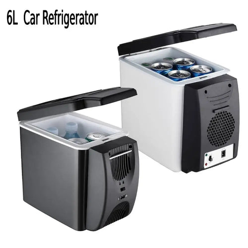 6L Portable Compact Mini Fridge 12V Car Refrigerator Freezer for Camping Traveling Electric Cool Box Summer Outdoor Fridge