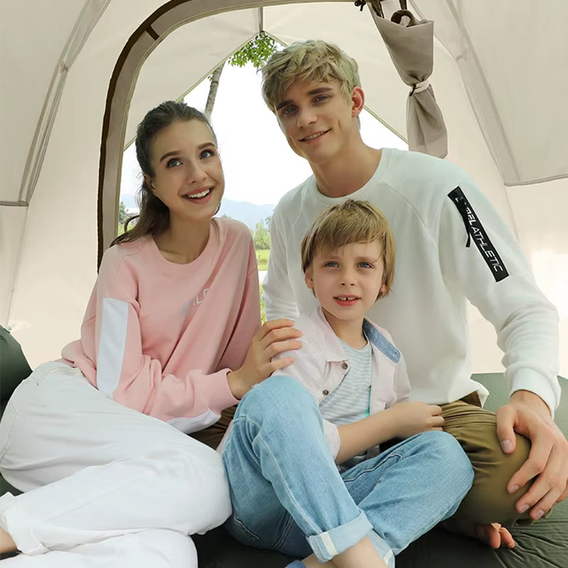 GOLDEN  4 Person Camping Tents Travel Outdoor One-Touch Tent Sun Protection Automatic Beach Tent Camping Equipment 텐트