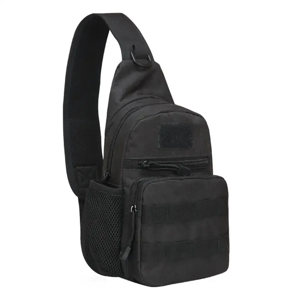 Outdoor Tactical Camouflage Kettle Chest Bag Men'S Hiking Backpack Nylon Hunting Fishing Camo Hiking Shoulder Bag
