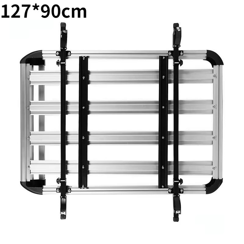 Aluminum Alloy 160*100Cm Double Deck Car Roof Rack SUV Roofaluminum Alloy Cargo Carrier Basket Cargo Roof Rack