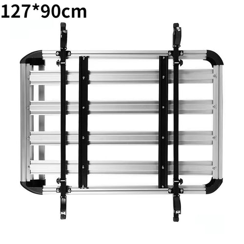 Aluminum Alloy 160*100Cm Double Deck Car Roof Rack SUV Roofaluminum Alloy Cargo Carrier Basket Cargo Roof Rack