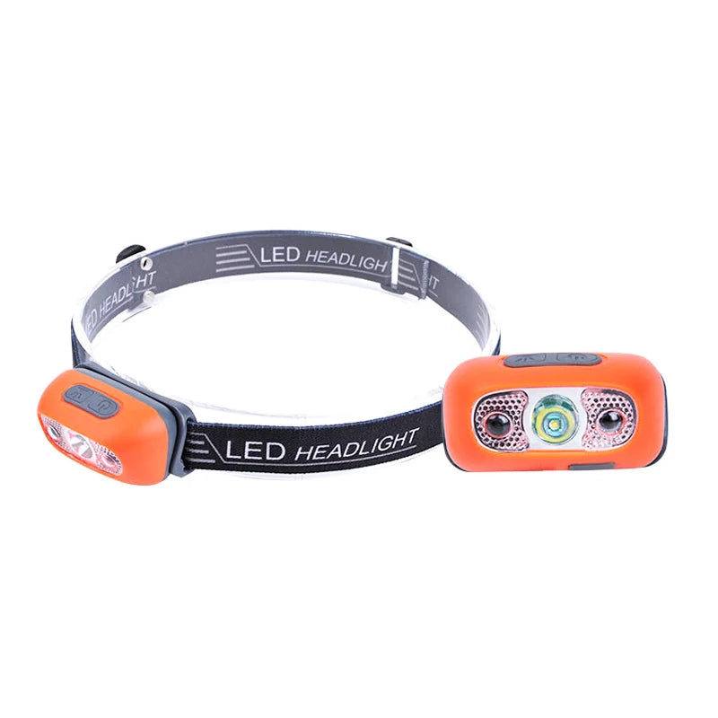 Sensor Headlamps Mini LED Night Fishing Powerful Torch Head Lamp USB Rechargeable Super Bright Adjustable Angle Headlight