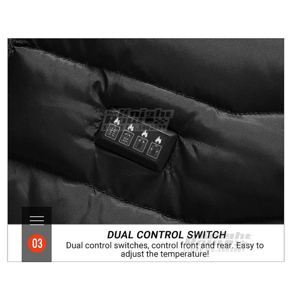 19 Areas Self Heating Vest Men'S Heating Jacket Thermal Women'S Usbwarm Sport Vest Heating Clothing Fishing Hiking Heated Vest