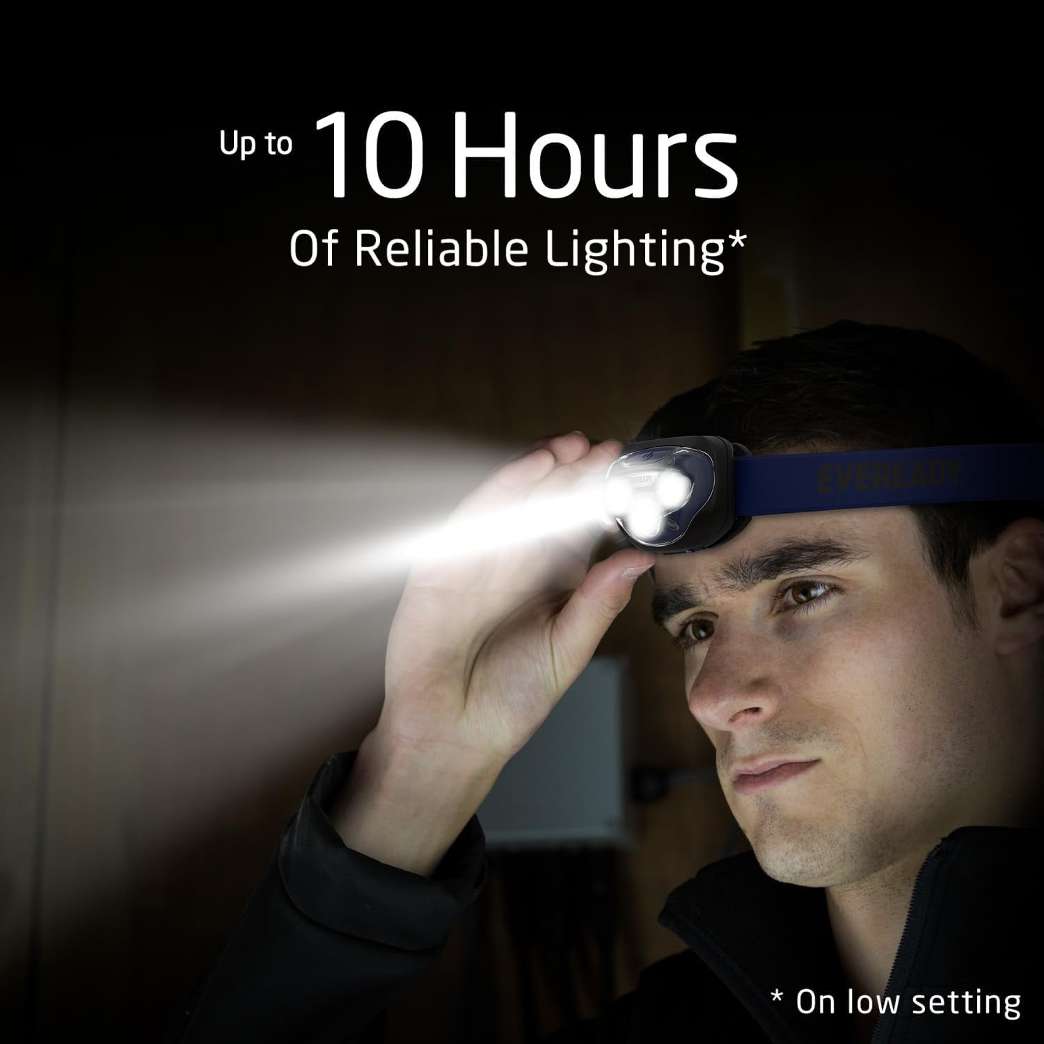 EVEREADY LED Headlamps Pro200 [5-Pack], IPX4 Water Resistant, Bright and Durable Head Lights for Camping, Hiking, Emergency Power Outage (Batteries Included)