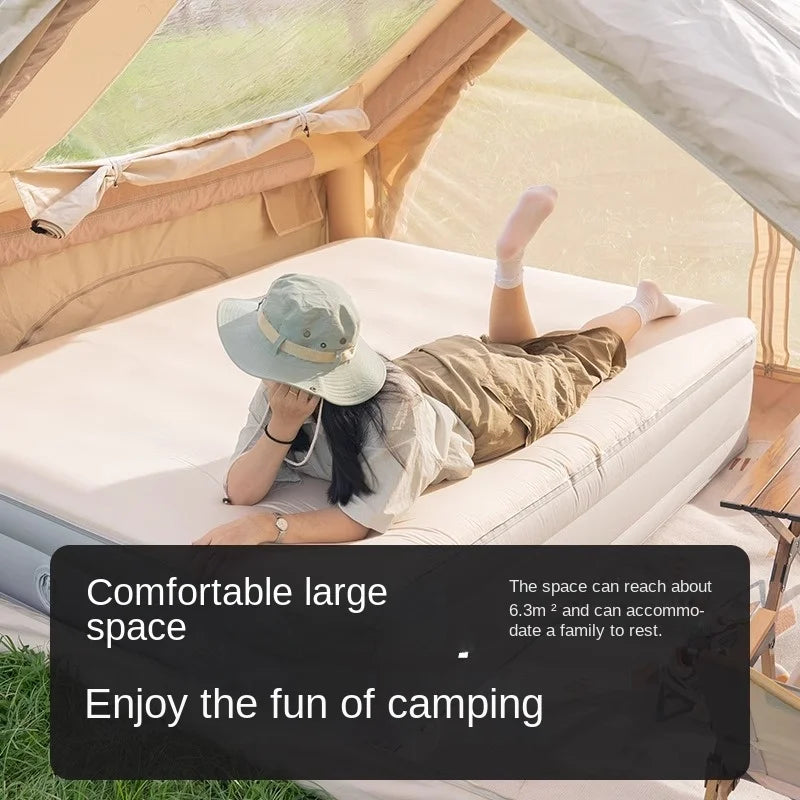 6.3M² Fully Automatic Inflatable Tent Outdoor Folding Cabin Quick Opening Family Tent Air Tent Waterproof