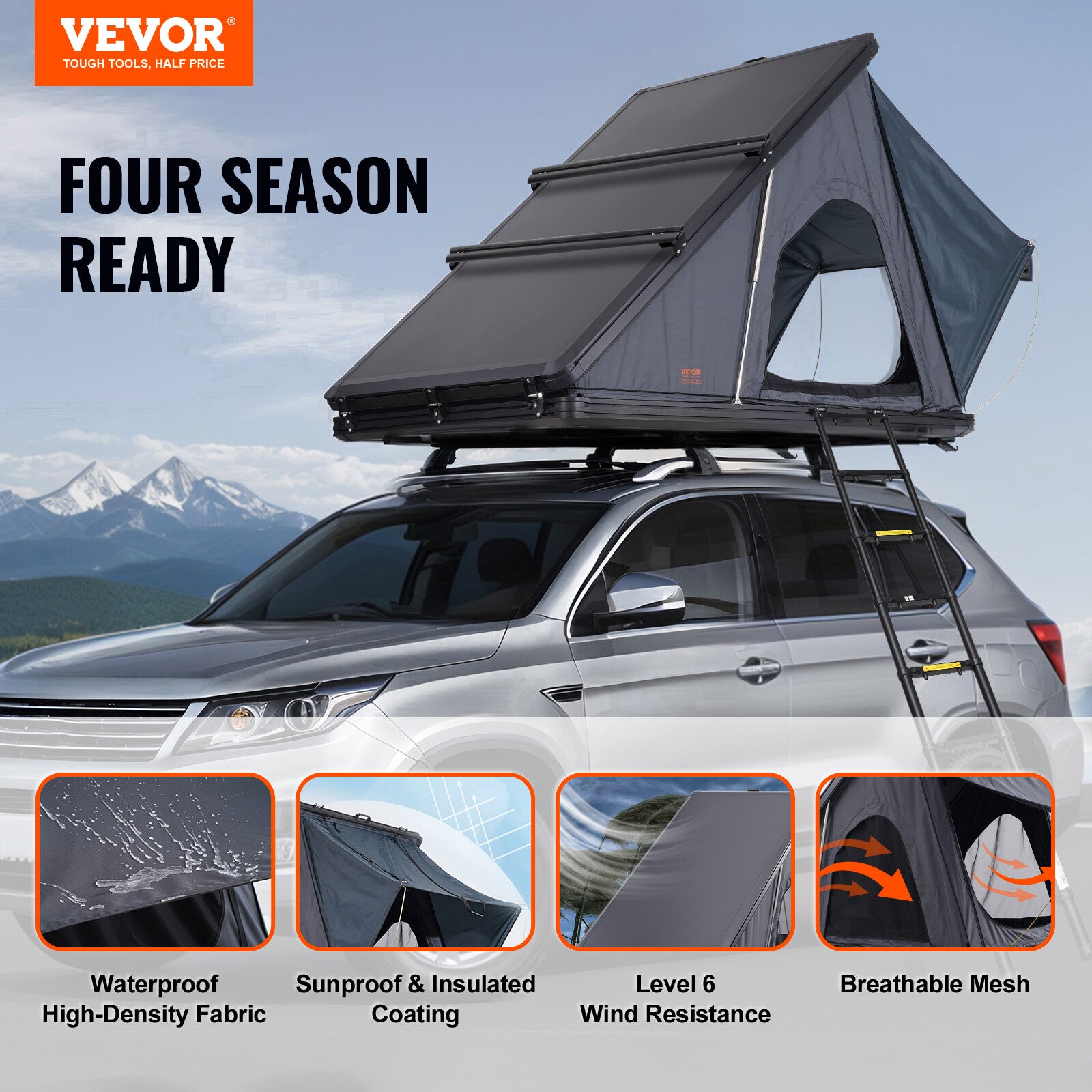 VEVOR Rooftop Tent Hardshell