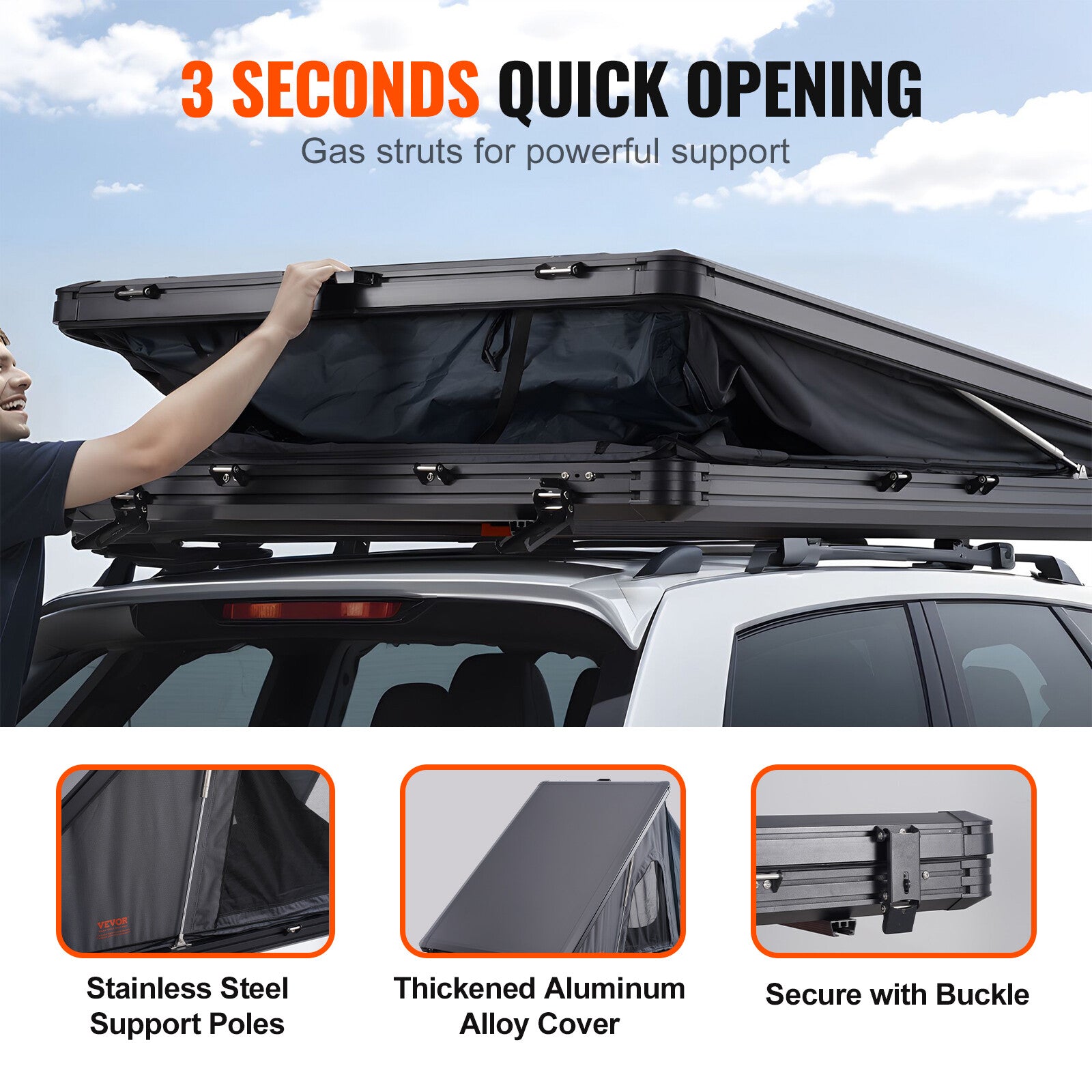 VEVOR Rooftop Tent Hardshell