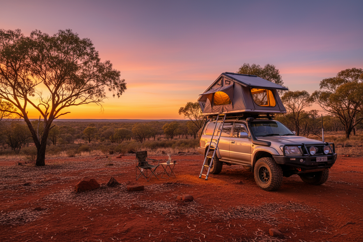 San Hima Rooftop Tent — Golden Hour Lifestyle